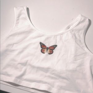 White butterfly tank!